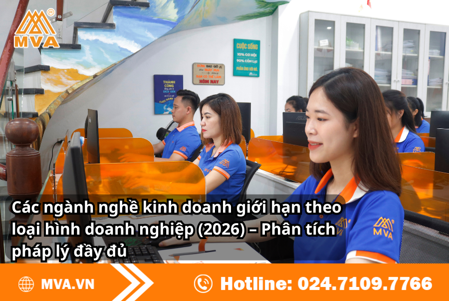 Các ngành nghề kinh doanh giới hạn theo loại hình doanh nghiệp (2026) – Phân tích pháp lý đầy đủ