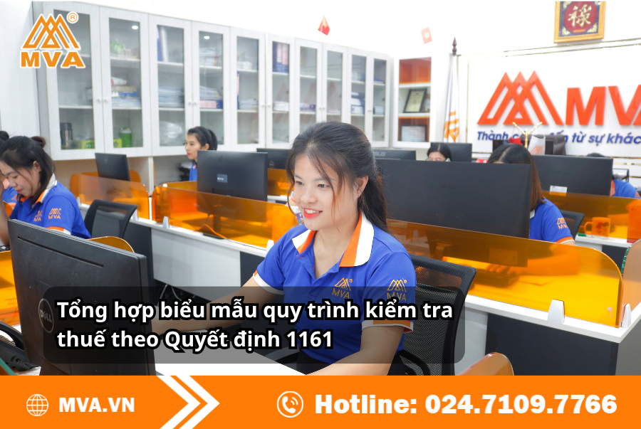 Tổng hợp biểu mẫu quy trình kiểm tra thuế theo Quyết định 1161