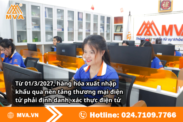 Từ 01/3/2027, hàng hóa xuất nhập khẩu qua nền tảng thương mại điện tử phải định danh, xác thực điện tử