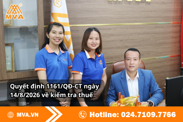 Quyết định 1161/QĐ-CT ngày 14/8/2026 về kiểm tra thuế