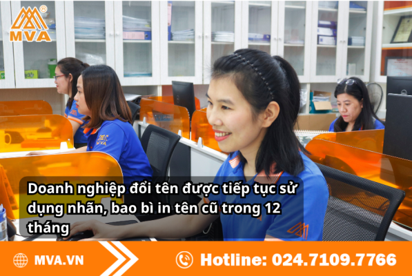 Doanh nghiệp đổi tên được tiếp tục sử dụng nhãn, bao bì in tên cũ trong 12 tháng