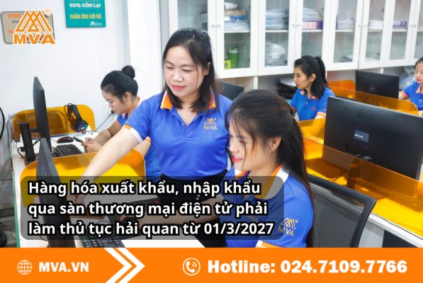 Hàng hóa xuất khẩu, nhập khẩu qua sàn thương mại điện tử phải làm thủ tục hải quan từ 01/3/2027