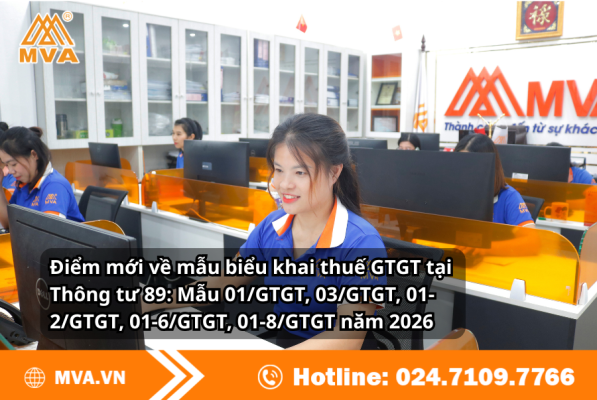 Điểm mới về mẫu biểu khai thuế GTGT tại Thông tư 89