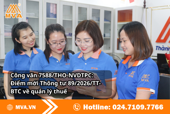 Công văn 7588/THO-NVDTPC: Điểm mới Thông tư 89/2026/TT-BTC về quản lý thuế