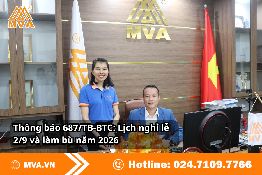 Thông báo 687/TB-BTC: Lịch nghỉ lễ 2/9 và làm bù năm 2026