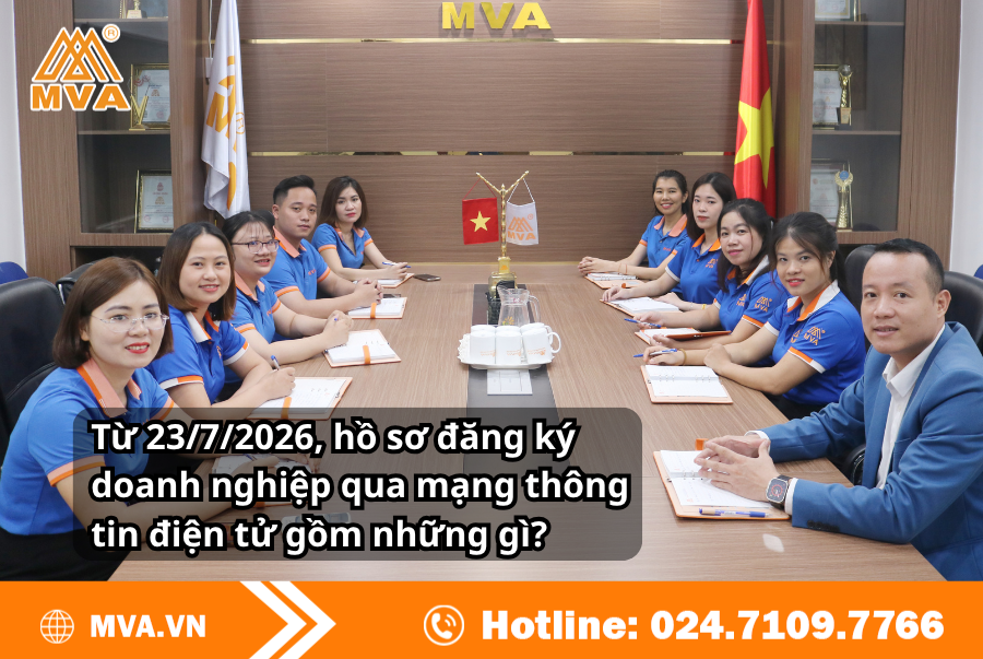 Từ 23/7/2026, hồ sơ đăng ký doanh nghiệp qua mạng thông tin điện tử gồm những gì?