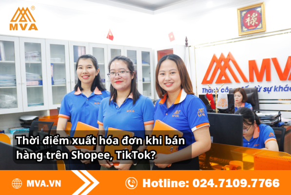 Thời điểm xuất hóa đơn khi bán hàng trên Shopee, TikTok?
