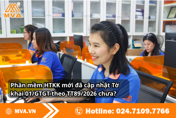 Phần mềm HTKK mới đã cập nhật Tờ khai 01/GTGT theo TT89/2026 chưa?