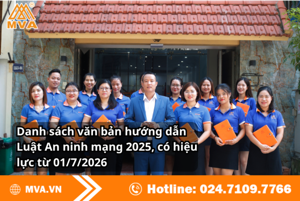 Danh sách văn bản hướng dẫn Luật An ninh mạng 2025