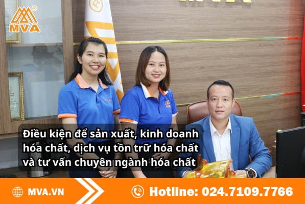Điều kiện để sản xuất, kinh doanh hóa chất, dịch vụ tồn trữ hóa chất và tư vấn chuyên ngành hóa chất