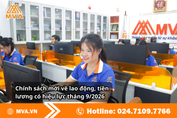 Chính sách mới về lao động, tiền lương có hiệu lực tháng 9/2026