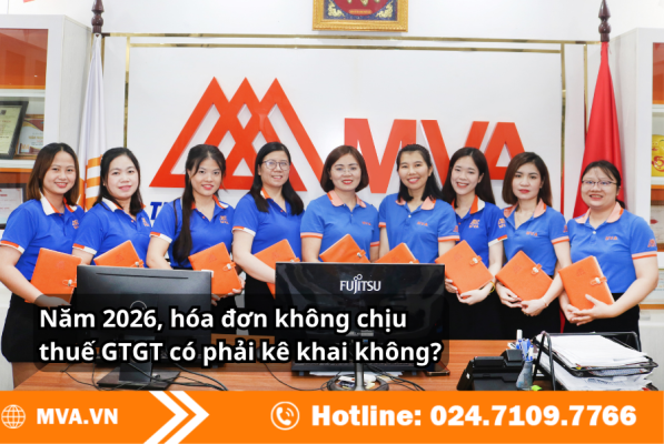 Năm 2026, hóa đơn không chịu thuế GTGT có phải kê khai không?
