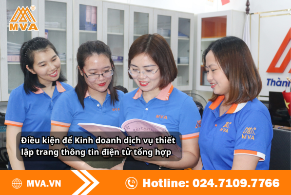 Điều kiện để Kinh doanh dịch vụ thiết lập trang thông tin điện tử tổng hợp