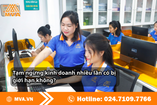 Tạm ngừng kinh doanh nhiều lần có bị giới hạn không?
